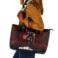 Mexico City 1968 Black Power Salute Leather Tote Bag Unapologetic Civil Rights History Urban Graffiti Art