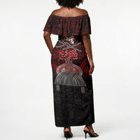 Mexico City 1968 Black Power Salute Off Shoulder Maxi Dress Unapologetic Civil Rights History Urban Graffiti Art
