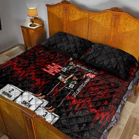Mexico City 1968 Black Power Salute Quilt Bed Set Unapologetic Civil Rights History Urban Graffiti Art
