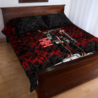 Mexico City 1968 Black Power Salute Quilt Bed Set Unapologetic Civil Rights History Urban Graffiti Art