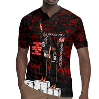 Mexico City 1968 Black Power Salute Rugby Jersey Unapologetic Civil Rights History Urban Graffiti Art