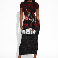 Mexico City 1968 Black Power Salute Short Sleeve Bodycon Dress Unapologetic Civil Rights History Urban Graffiti Art