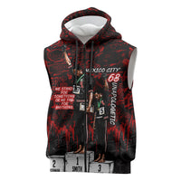 Mexico City 1968 Black Power Salute Sleeveless Zip Hoodie Unapologetic Civil Rights History Urban Graffiti Art