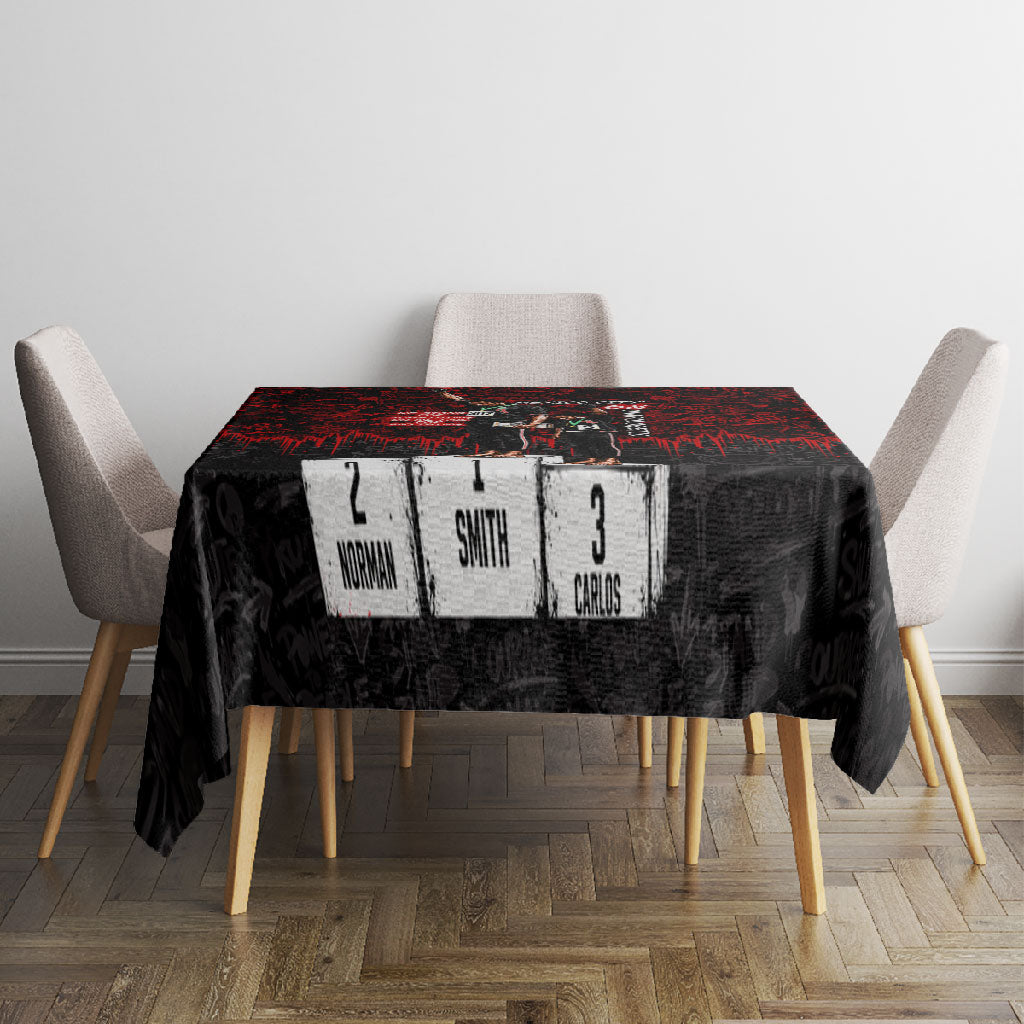 Mexico City 1968 Black Power Salute Tablecloth Unapologetic Civil Rights History Urban Graffiti Art