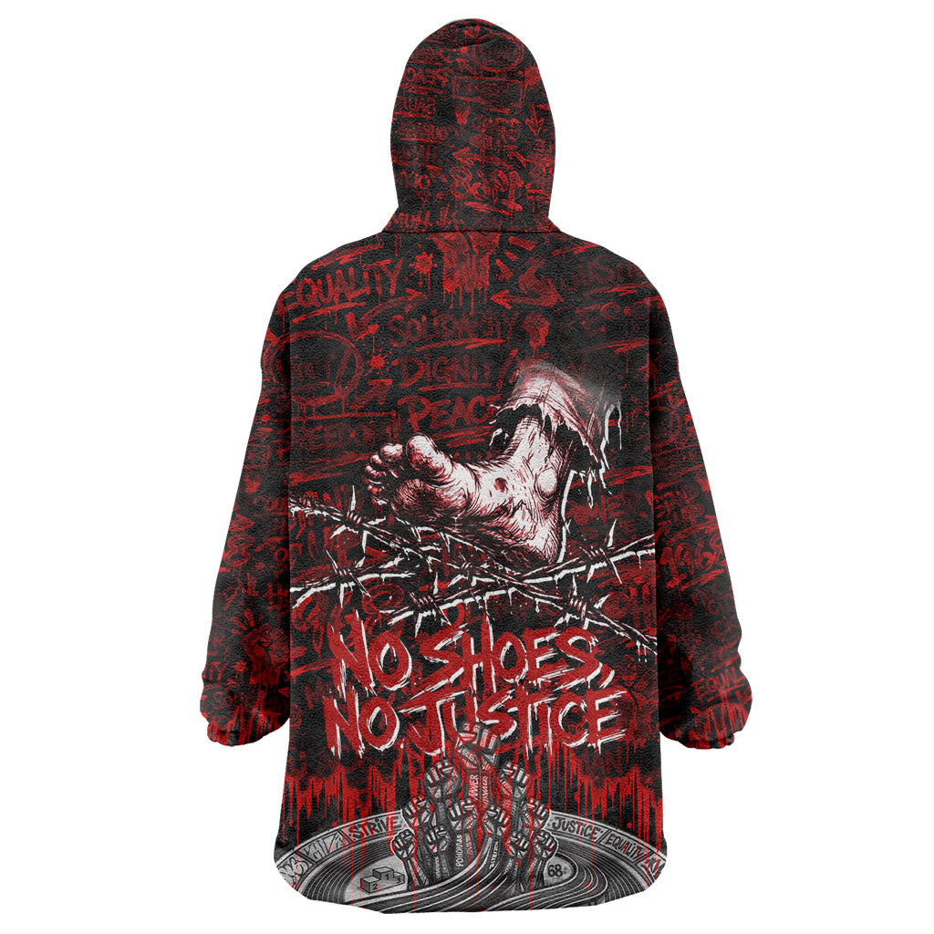 Mexico City 1968 Black Power Salute Wearable Blanket Hoodie Unapologetic Civil Rights History Urban Graffiti Art