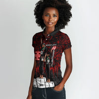 Mexico City 1968 Black Power Salute Women Polo Shirt Unapologetic Civil Rights History Urban Graffiti Art