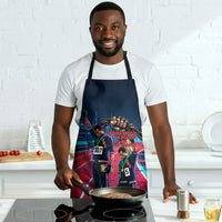 African American 1968 Black Power Salute Apron Retro Cyberpunk Sci-Fi Tech Civil Rights Art