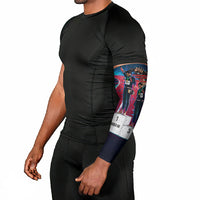 African American 1968 Black Power Salute Arm Sleeves Retro Cyberpunk Sci-Fi Tech Civil Rights Art