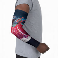 African American 1968 Black Power Salute Arm Sleeves Retro Cyberpunk Sci-Fi Tech Civil Rights Art