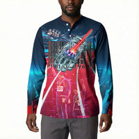 African American 1968 Black Power Salute Button Sweatshirt Retro Cyberpunk Sci-Fi Tech Civil Rights Art