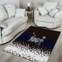 Black Power Salute African Human Rights Area Rug Civil Rights Movement OPHR Mexico City 1968 Retro