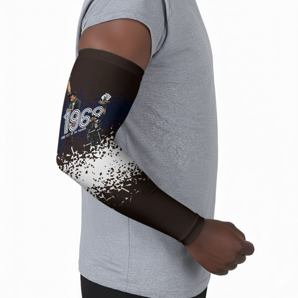 Black Power Salute African Human Rights Arm Sleeves Civil Rights Movement OPHR Mexico City 1968 Retro