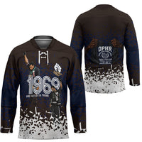 Black Power Salute African Human Rights Hockey Jersey Civil Rights Movement OPHR Mexico City 1968 Retro