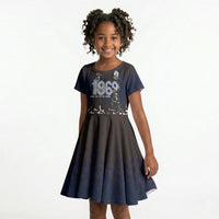 Black Power Salute African Human Rights Kid Short Sleeve Dress Civil Rights Movement OPHR Mexico City 1968 Retro