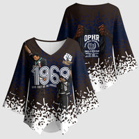 Black Power Salute African Human Rights Kimono Sleeve Blouse Civil Rights Movement OPHR Mexico City 1968 Retro