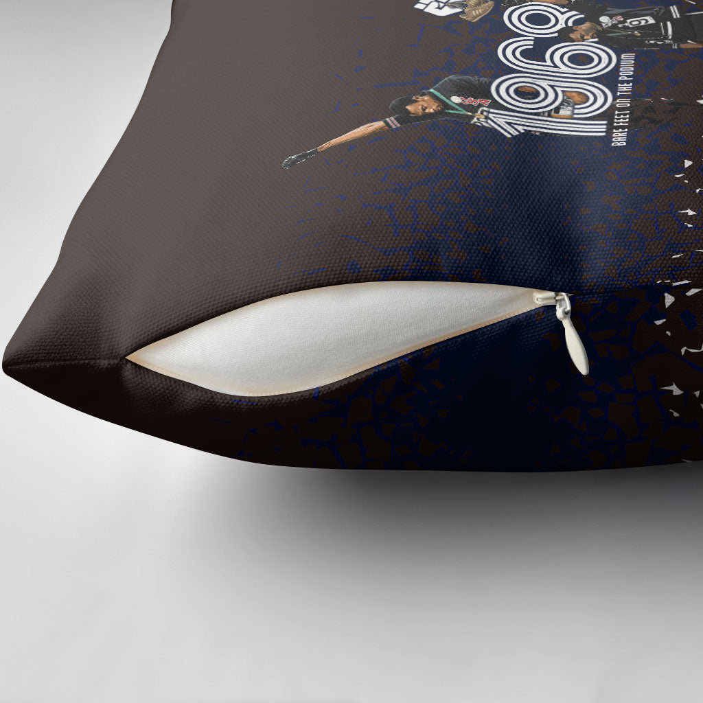 Black Power Salute African Human Rights Pillow Cover Civil Rights Movement OPHR Mexico City 1968 Retro