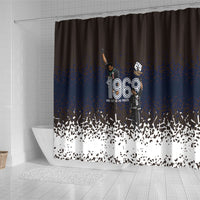 Black Power Salute African Human Rights Shower Curtain Civil Rights Movement OPHR Mexico City 1968 Retro