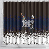 Black Power Salute African Human Rights Shower Curtain Civil Rights Movement OPHR Mexico City 1968 Retro