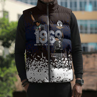 Black Power Salute African Human Rights Sleeveless Puffer Jacket Civil Rights Movement OPHR Mexico City 1968 Retro