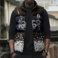 Black Power Salute African Human Rights Sleeveless Puffer Jacket Civil Rights Movement OPHR Mexico City 1968 Retro