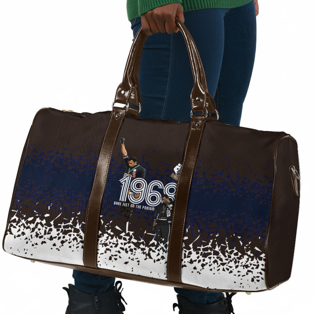 Black Power Salute African Human Rights Travel Bag Civil Rights Movement OPHR Mexico City 1968 Retro