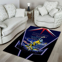Personalized Cape Verde Blue Sharks Area Rug African Pride Dynamic Stadium Soccer Graphic Art