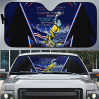 Personalized Cape Verde Blue Sharks Auto Sun Shade African Pride Dynamic Stadium Soccer Graphic Art