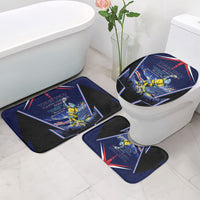 Personalized Cape Verde Blue Sharks Bathroom Set African Pride Dynamic Stadium Soccer Graphic Art