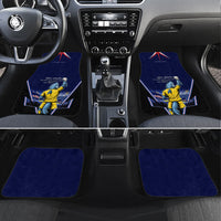 Personalized Cape Verde Blue Sharks Car Mats African Pride Dynamic Stadium Soccer Graphic Art