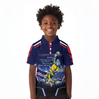Personalized Cape Verde Blue Sharks Kid Polo Shirt African Pride Dynamic Stadium Soccer Graphic Art
