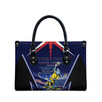 Personalized Cape Verde Blue Sharks Leather Bag African Pride Dynamic Stadium Soccer Graphic Art