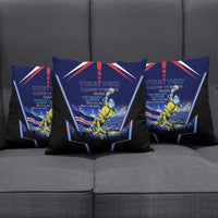 Personalized Cape Verde Blue Sharks Pillow Cover African Pride Dynamic Stadium Soccer Graphic Art
