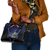 Personalized Cape Verde Blue Sharks Shoulder Handbag African Pride Dynamic Stadium Soccer Graphic Art