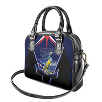 Personalized Cape Verde Blue Sharks Shoulder Handbag African Pride Dynamic Stadium Soccer Graphic Art
