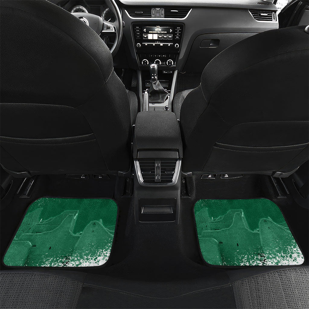 Saudi Arabia National Day Car Mats White Jasmine Arabic Calligraphy Cultural Pride