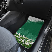 Saudi Arabia National Day Car Mats White Jasmine Arabic Calligraphy Cultural Pride