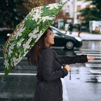 Saudi Arabia National Day Umbrella White Jasmine Arabic Calligraphy Cultural Pride