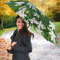 Saudi Arabia National Day Umbrella White Jasmine Arabic Calligraphy Cultural Pride