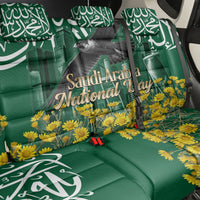 Saudi Arabia National Day Back Car Seat Cover Falcon Skyline Arabic Calligraphy Cultural Pride