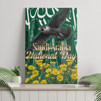 Saudi Arabia National Day Canvas Wall Art Falcon Skyline Arabic Calligraphy Cultural Pride