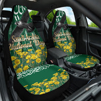 Saudi Arabia National Day Car Seat Cover Falcon Skyline Arabic Calligraphy Cultural Pride