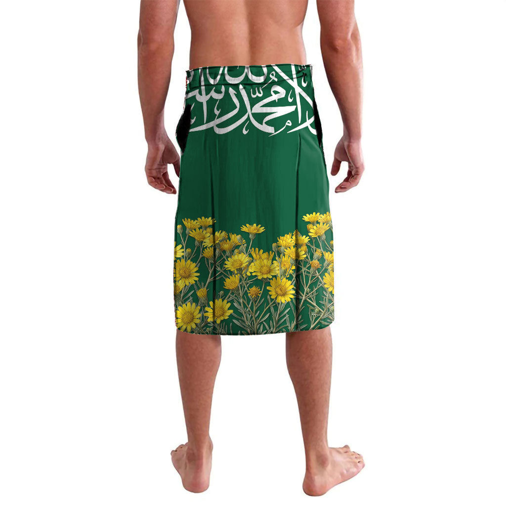Saudi Arabia National Day Lavalava Falcon Skyline Arabic Calligraphy Cultural Pride