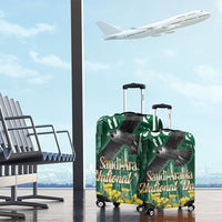 Saudi Arabia National Day Luggage Cover Falcon Skyline Arabic Calligraphy Cultural Pride