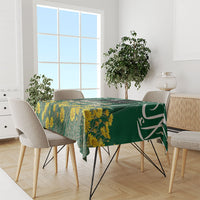 Saudi Arabia National Day Tablecloth Falcon Skyline Arabic Calligraphy Cultural Pride