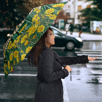 Saudi Arabia National Day Umbrella Falcon Skyline Arabic Calligraphy Cultural Pride