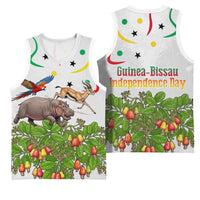 Guinea-Bissau Independence Day Basketball Jersey African Wildlife Cashew Harvest Cultural Pride