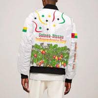 Guinea-Bissau Independence Day Bomber Jacket African Wildlife Cashew Harvest Cultural Pride
