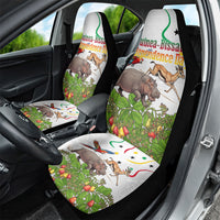 Guinea-Bissau Independence Day Car Seat Cover African Wildlife Cashew Harvest Cultural Pride