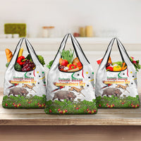 Guinea-Bissau Independence Day Grocery Bag African Wildlife Cashew Harvest Cultural Pride