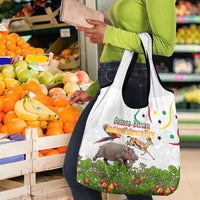 Guinea-Bissau Independence Day Grocery Bag African Wildlife Cashew Harvest Cultural Pride